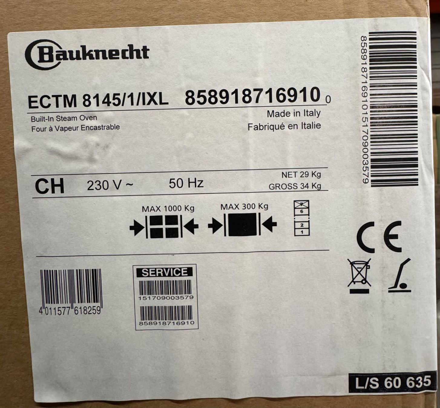 Bauknecht Backöfen: 909 Bauknecht ECTM 8145 IXL Kombi-Steamer/Backofen – Neu und originalverpackt aus Derendingen von Meisterstuecke 5