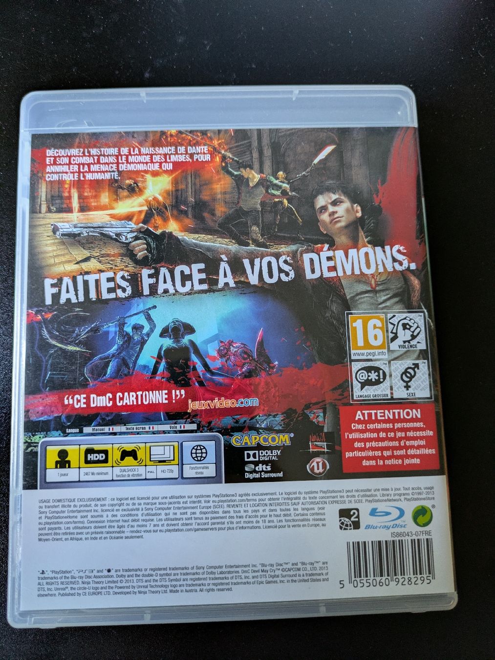 Jeux: Jeu PS3 Dmc Devil May Cry  – D'occasion à Court par Meirine 1