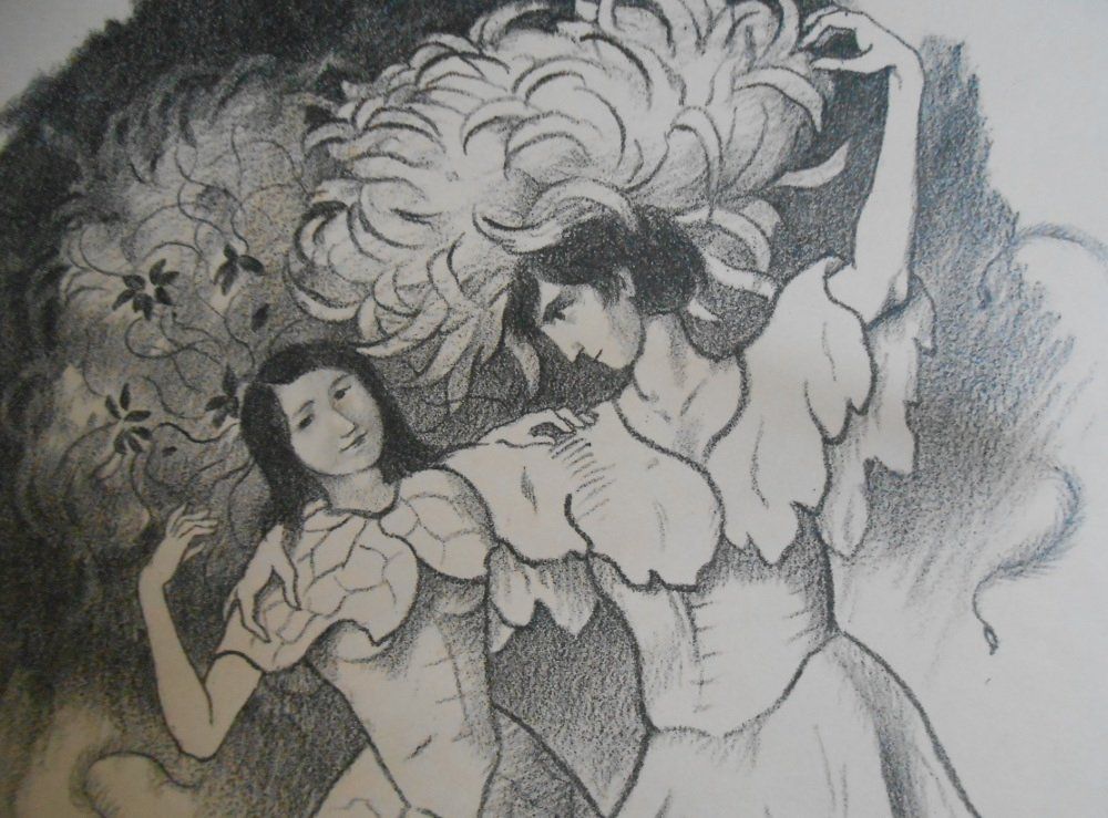 Grafica & Litografie: Ernst Kreidolf. Lithographie von ca 1930. – Usato da Basel venduto da Domba 1