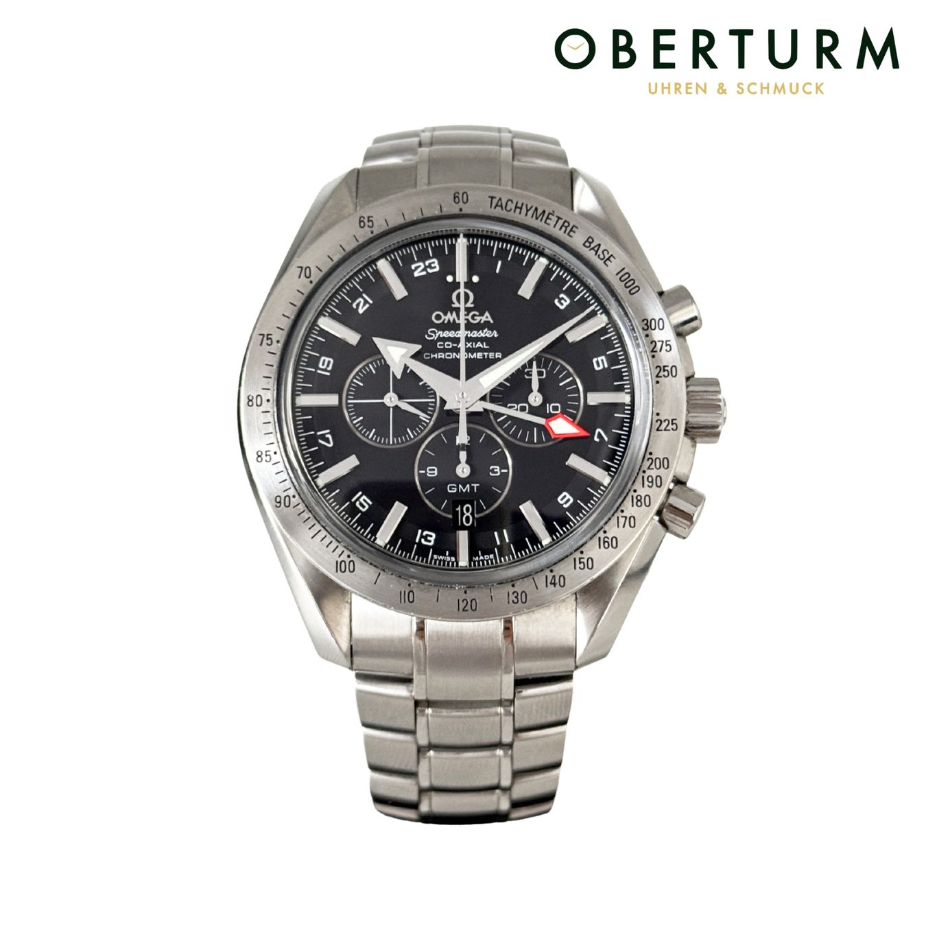 Omega Orologi: Omega Speedmaster Broad Arrow Co-Axial GMT – Usato da Brugg AG venduto da Oberturm