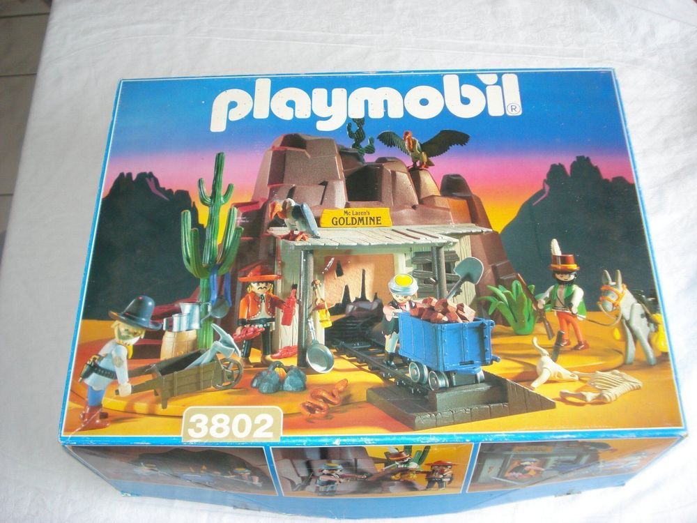 Notice De Construction Playmobil 3802 McLaren's Goldmine - 6 Pages A4 - Occasion