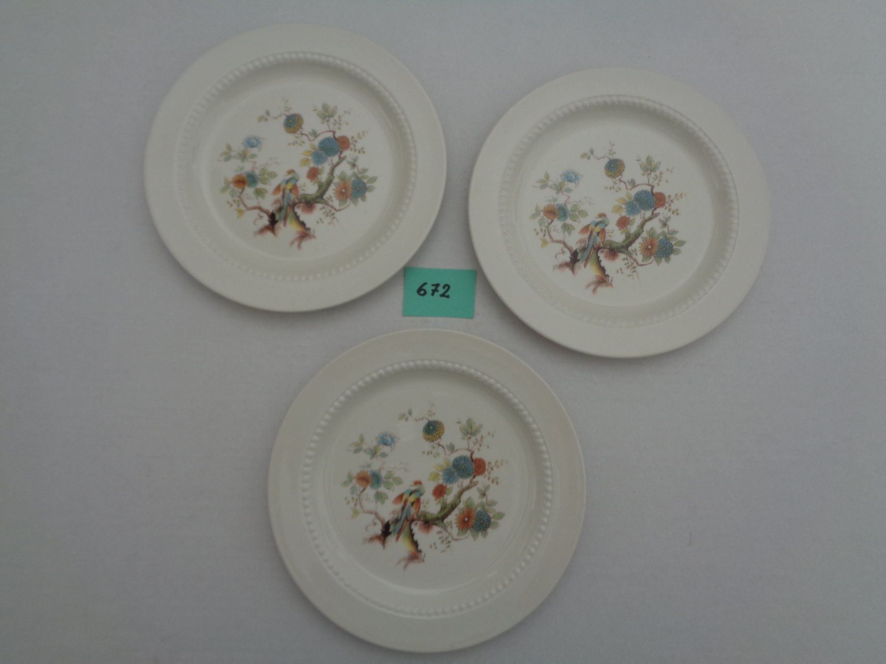 Teller: 3 Dessertteller Royal Cauldon - Pottery – Gebraucht aus Chur von omonia