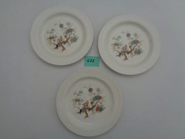 3 Dessertteller Royal Cauldon - Pottery