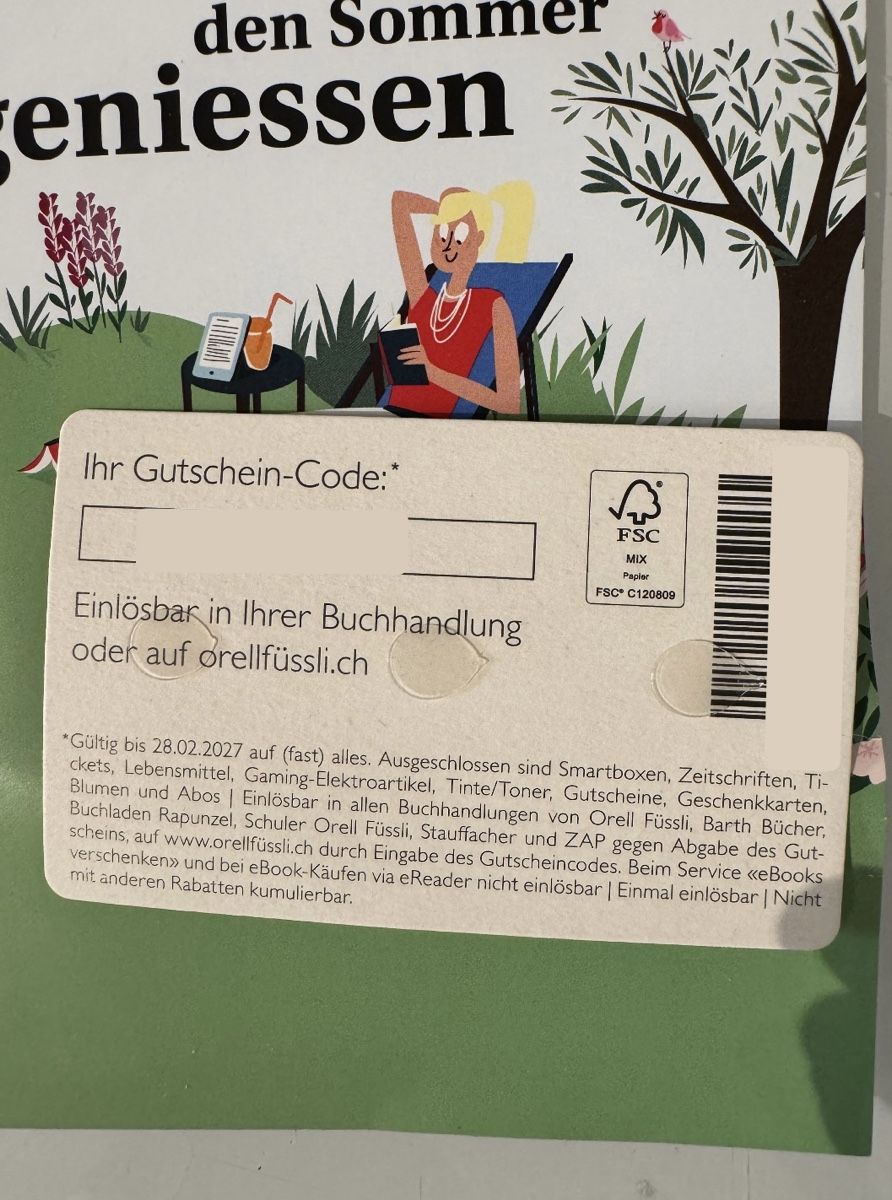 Bons: 20% Gutschein von orell füssli  – Neuf (Voir description) à Frauenfeld par _smile_w 2