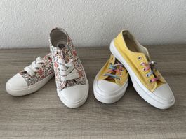 Lot basket toile fille 34