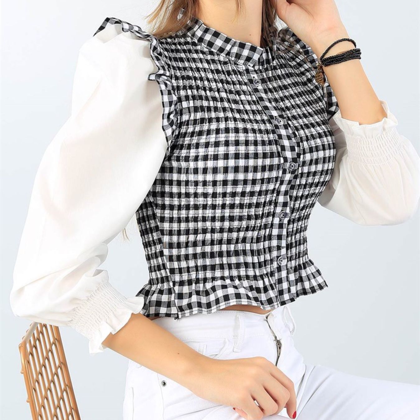 Blusen: Blouse à carreaux vichy – Gebraucht aus Thônex von BrYu 1