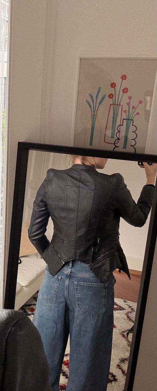 Giacche: Damen Kunstlederjacke VICBEE schwarz Grösse S – Usato da Lausanne venduto da kasiabkasiab 9