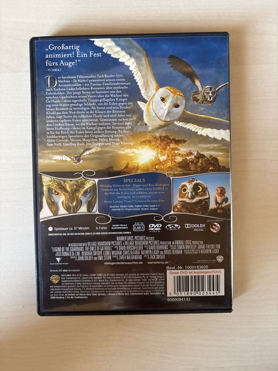 Tutti i DVDs: Die Legende der Wächter (2904) – Usato da Ruswil venduto da Slivio_ 1