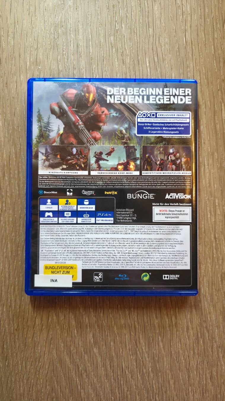 Sony Giochi: PS4, Game, PlayStation, Destiny 2, OVP – Usato da Sirnach venduto da TheMrFreeman 1