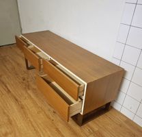 Teak Sideboard Kommde Mid-Century 4 schublade 1960er