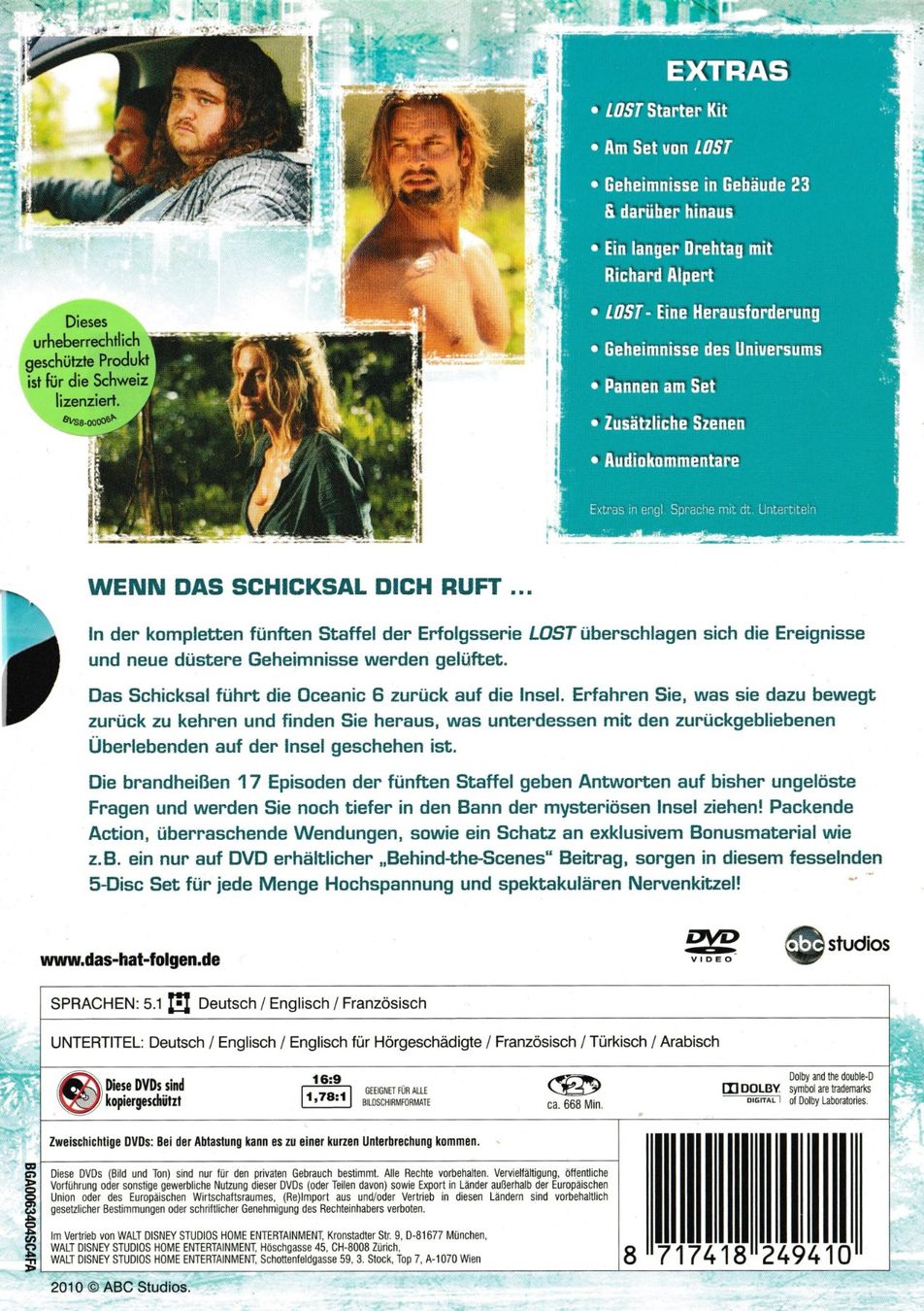Tutti i DVDs: DVD - Lost Staffel 5 – Usato da Langnau am Albis venduto da MediaRescuerKeLoX 1