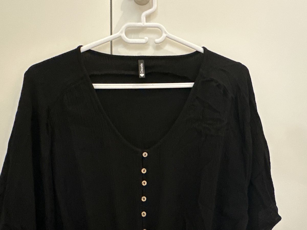 Blusen: Schwarze Bluse, Gr. L – Gebraucht aus Buus von 2019dp 1