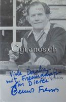 Bernard Fresson (1931-2002) Schauspieler - Autogramm