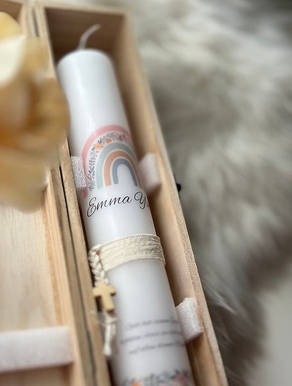 Candele: Taufkerze REGENBOGEN  – Usato da Glis venduto da KubEmma.ch
