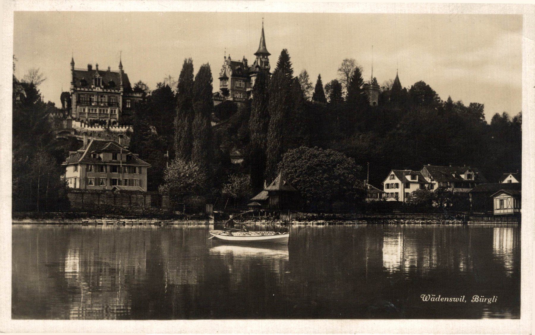 Cartoline postali: Wädenswil, Bürgli – Usato da Bronschhofen venduto da Astore