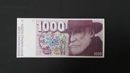 Schweiz 1000 Franken 1993 Bankfrisch EPQ