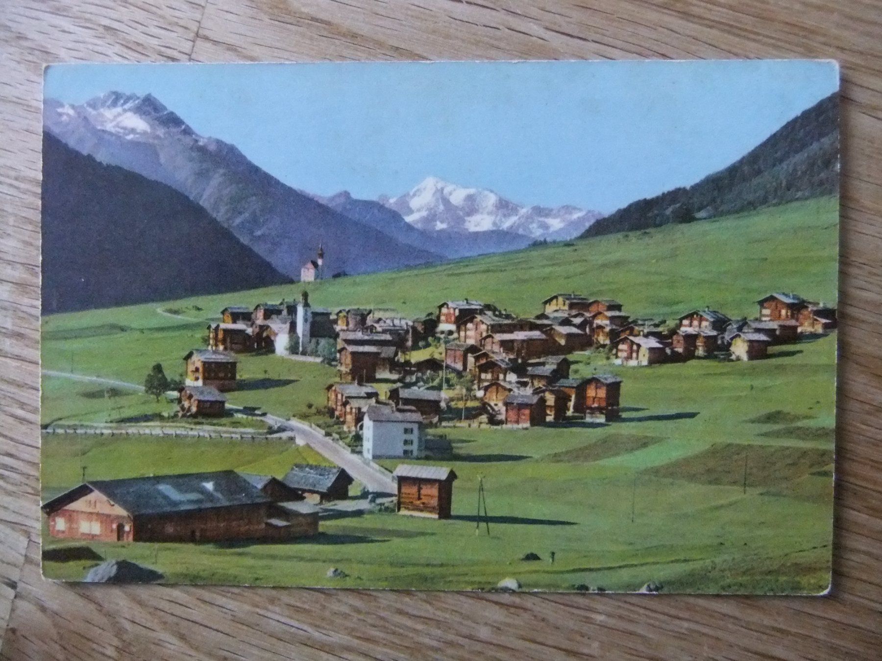 Cartoline postali: Gluringen gegen Weisshorn Wallis Valais – Usato da St. Niklaus VS venduto da wunschlos54