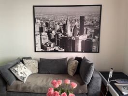 New York Leinwandbild Schwarz-Weis 200/140 cm