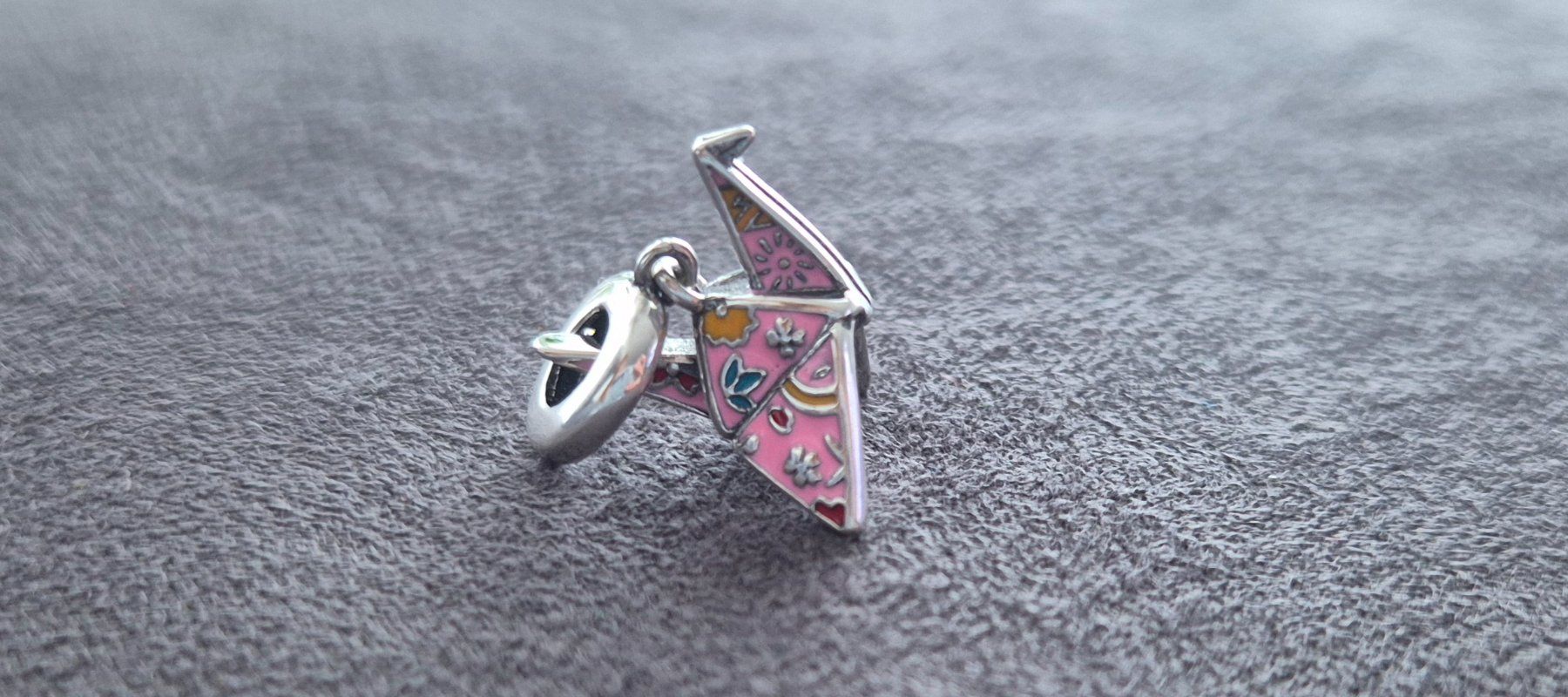 Anhänger: Silber Charm Origami +Garantie – Neu (gemäss Beschreibung) aus Rotkreuz von Carbone_Bijou-Shop