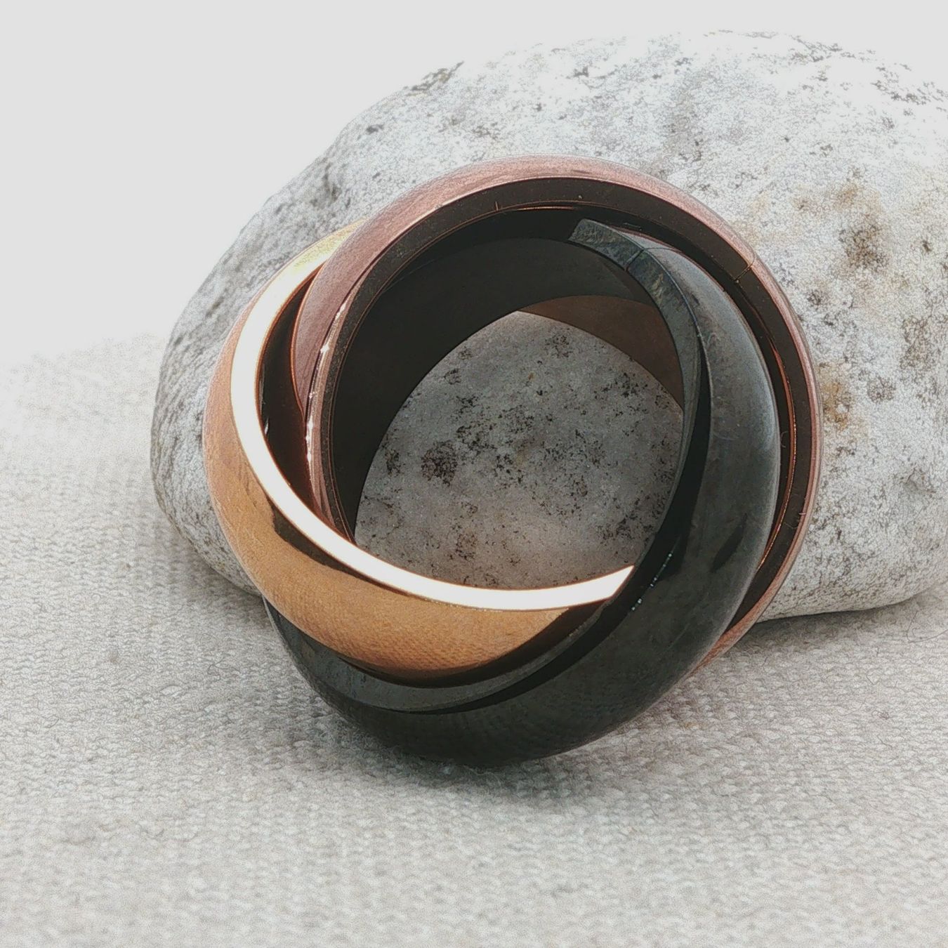 Olga Ribler Anelli: Edelstahl Trinity Ring by Olga Ribler Ringgrösse 62 – Nuovo (secondo la descrizione) da Luzern venduto da Schmuckoutlet 3