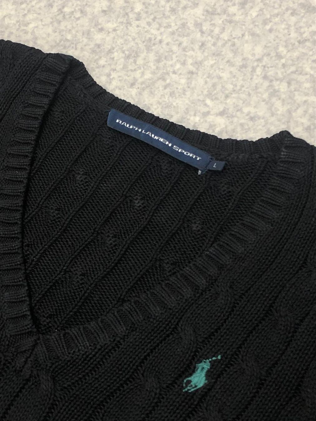 Ralph Lauren Pulls & Sweat-shirts: Pull torsadé Noir Ralph Lauren Taille L – D'occasion à Genève par leb_5j62 2