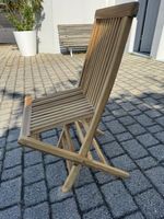 Sechs Holzstühle zusammenklappbar