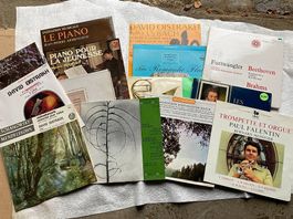 Lot de 13 disques vinyl 33 tours vintage