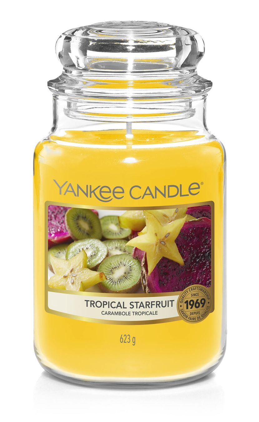 Yankee Candle Kerzen: Yankee Candle Tropical Starfruit large Jar – Neu und originalverpackt aus Langwiesen von rtWebshop
