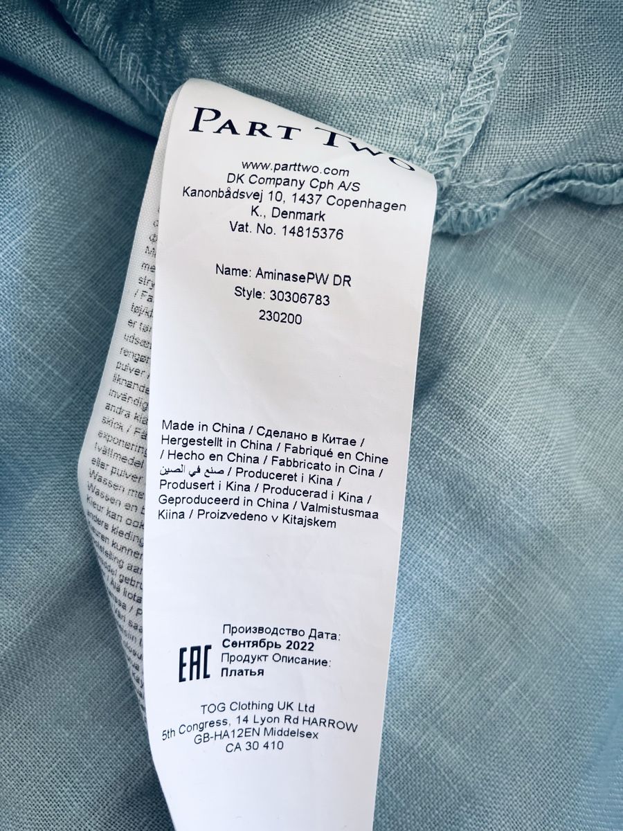 Vestiti: Part Two Leinen Kleid neu xs – Nuovo e nell'imballaggio originale da Aarberg venduto da luna01030 2