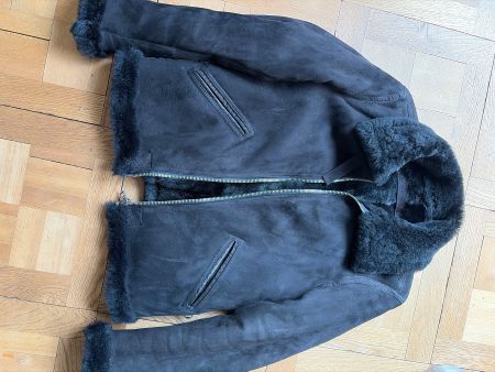 Handgefertigte Lammfell/Lederjacke von Steward