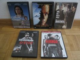 Lot de 5 DVD avec Leonardo DiCaprio