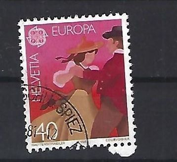 Alle Briefmarken: 1981 - Tanzpaar – Gebraucht aus Schaffhausen von poststamp