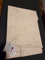 Wunderschöne abwaschbare Tischdecke 138 cm Ø Sand- Ecru NEU