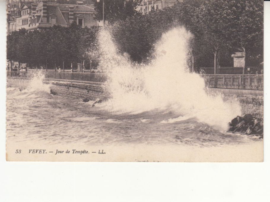 Cartoline postali: Vevey 1913 mit ST Mont-Pèlerin – Usato da Bürglen TG venduto da StampGraf