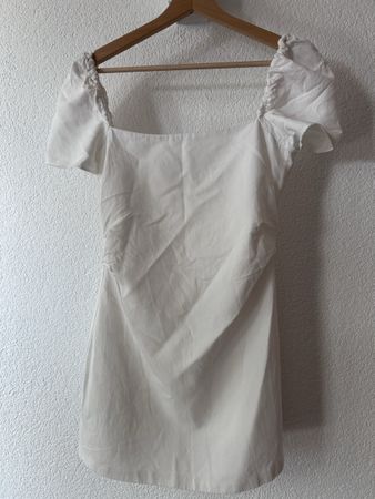 Zara Kleid weiss Grösse S-M Sommerkleid Baumwolle 