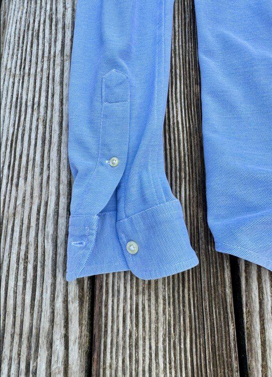 Ralph Lauren Camicie: Ralph Lauren Hemd S Oxford Knit Hellblau – Usato da Männedorf venduto da LTMCS 7