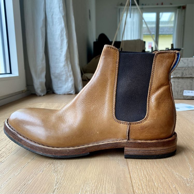 Herren Leder Chelsea Boots 39 Moma Schuhe (Neu und