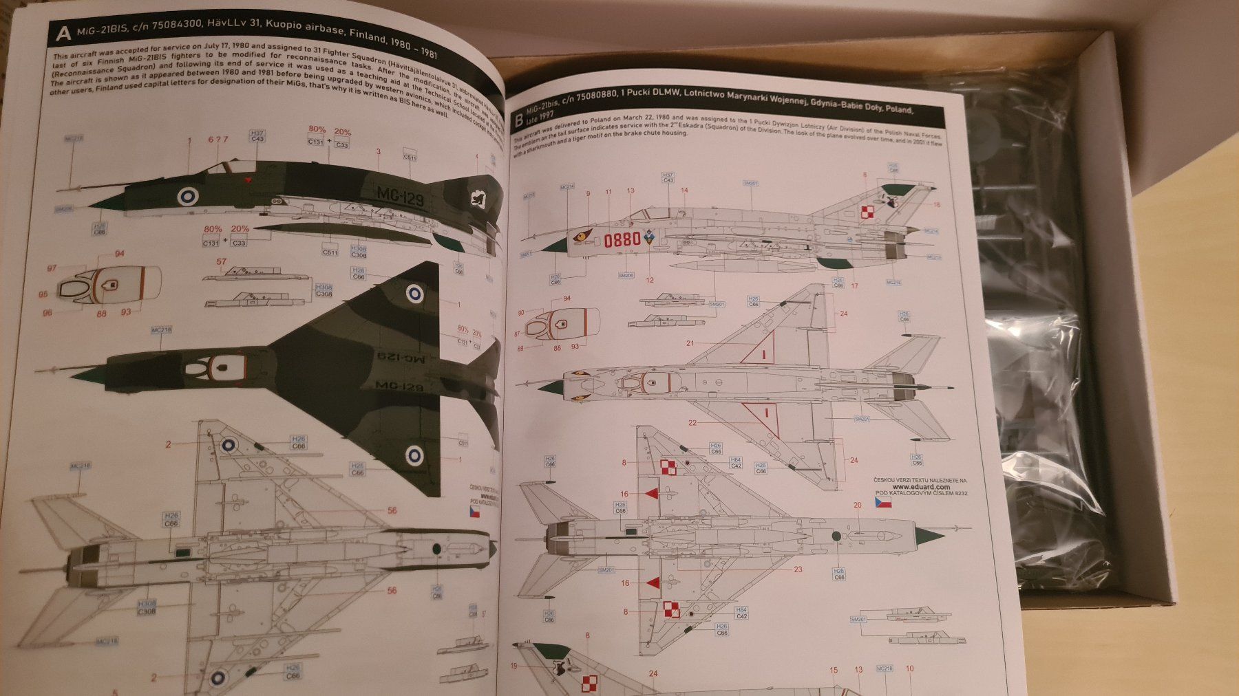 Kit di modellismo & Modellini statici: 1:48 MiG-21 bis ProfiPack - Eduard 8232 – Nuovo (secondo la descrizione) da Bassersdorf venduto da jackbmw 9