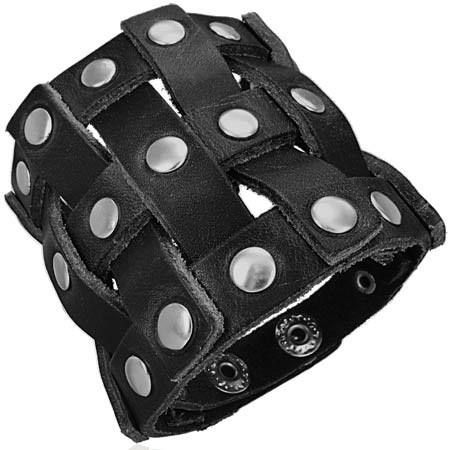 Bracciali & Braccialetti: Mittelalter/ Gothic LARP Lederarmband – Nuovo (secondo la descrizione) da Schwanden GL venduto da UHRKNALL