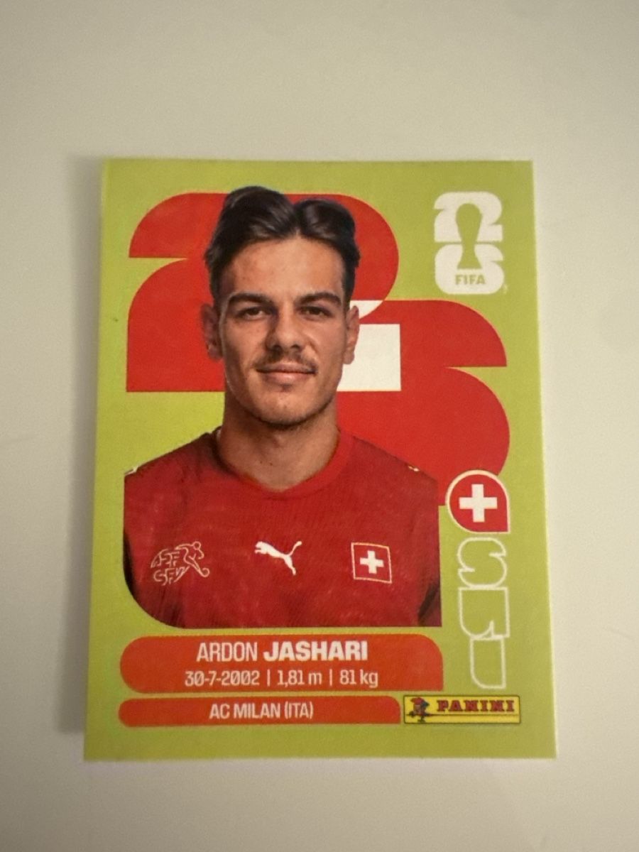 Panini Carte collezionabili: Panini 2026 Ardon Jashari SUI14 – Nuovo (secondo la descrizione) da Bern venduto da akl_sy9s