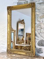 S0342 Antiker rechteckiger Spiegel Louis Philippe ~1850