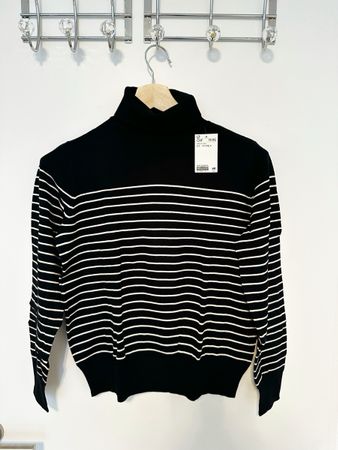 H&M RollkragenPullover, Grösse L, gestreift, neu mit Etikett