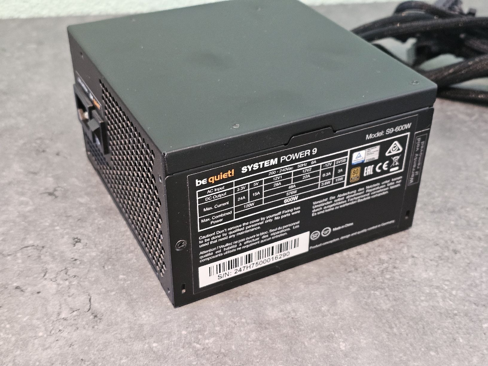 PCs: be quiet! SYSTEM POWER 9 600W Netzteil PC Computer Netzteil – Defekt aus Saas-Fee von naciaa