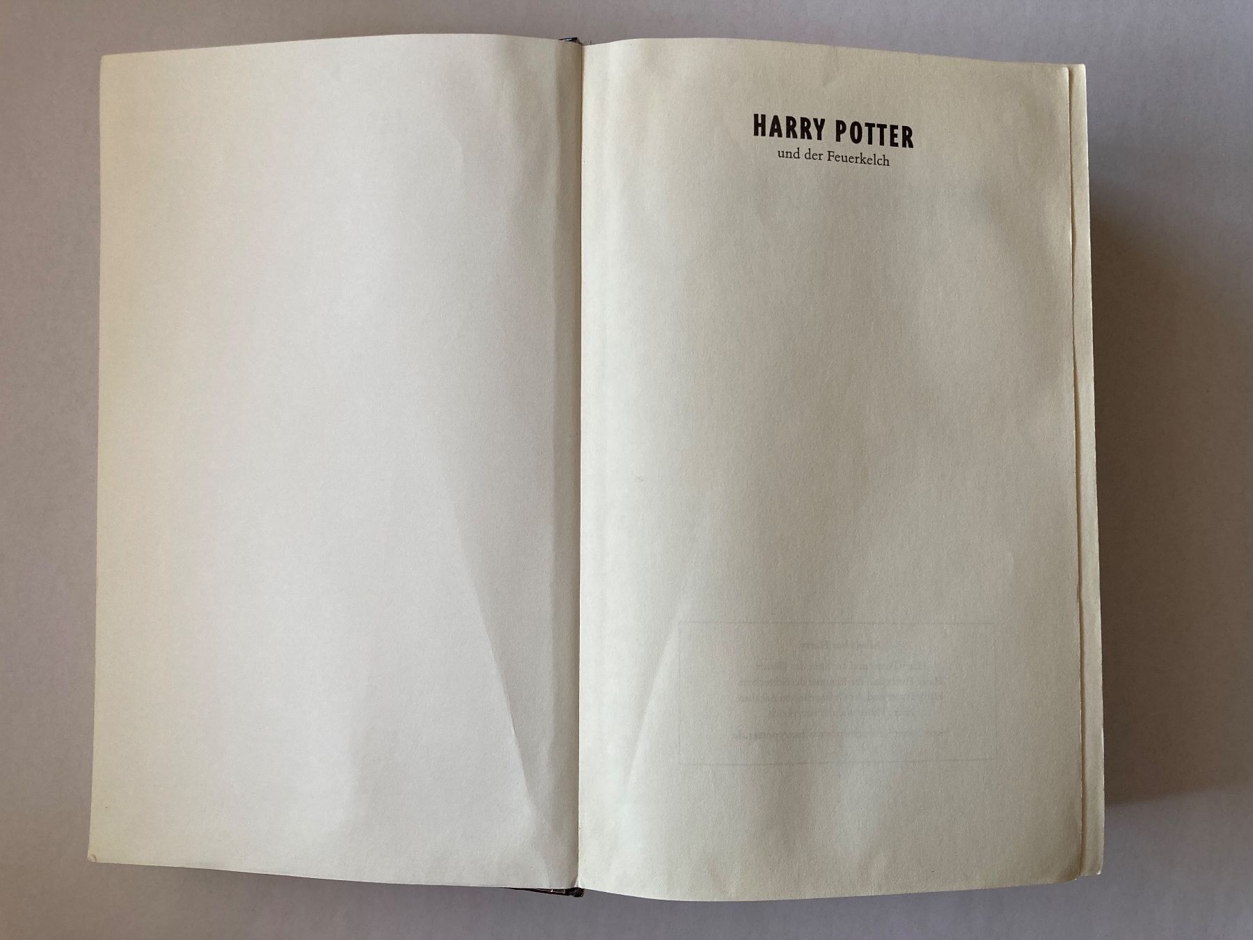 Libri: Buch: Harry Potter und der Feuerkelch – Nuovo (secondo la descrizione) da Bubendorf venduto da Alpenheidi 3
