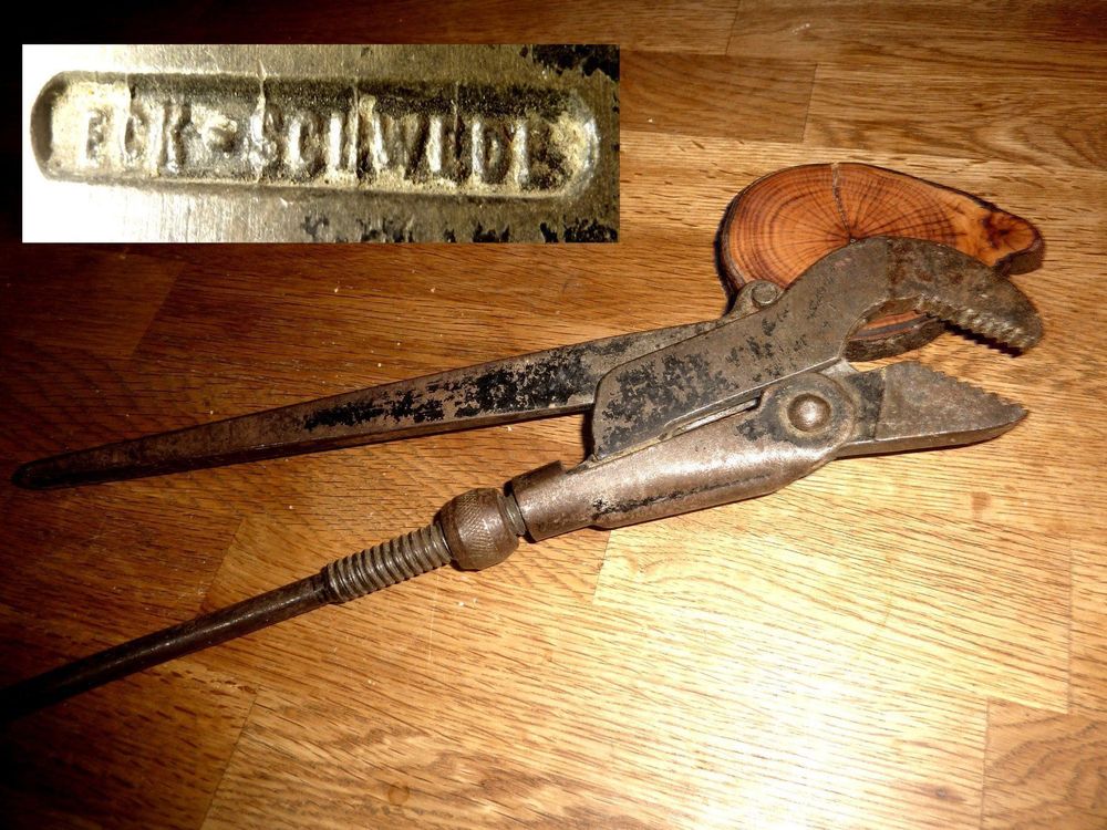 KTCINA Gerade Rohrzange 28,5cm - Verstellbarer Schraubenschlüssel Bis 82mm