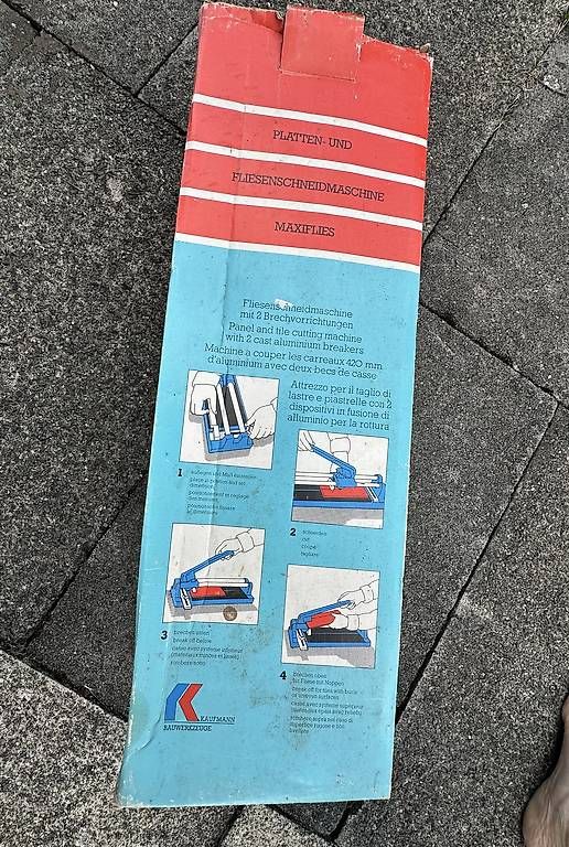 Tous les outils: Plattenschneider – D'occasion à Buchs SG par muckimuck1 1