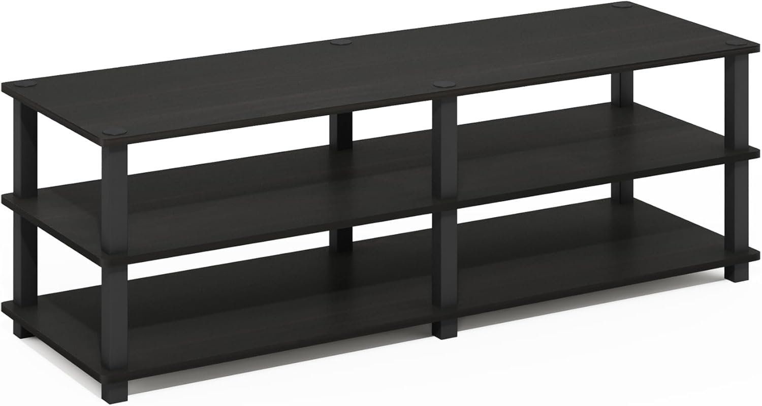 Mobili TV: TV Regal 3 Ebenen Fernsehtisch Espresso Schwarz Holz – Nuovo e nell'imballaggio originale da Neuhausen venduto da apo_zn9s 3