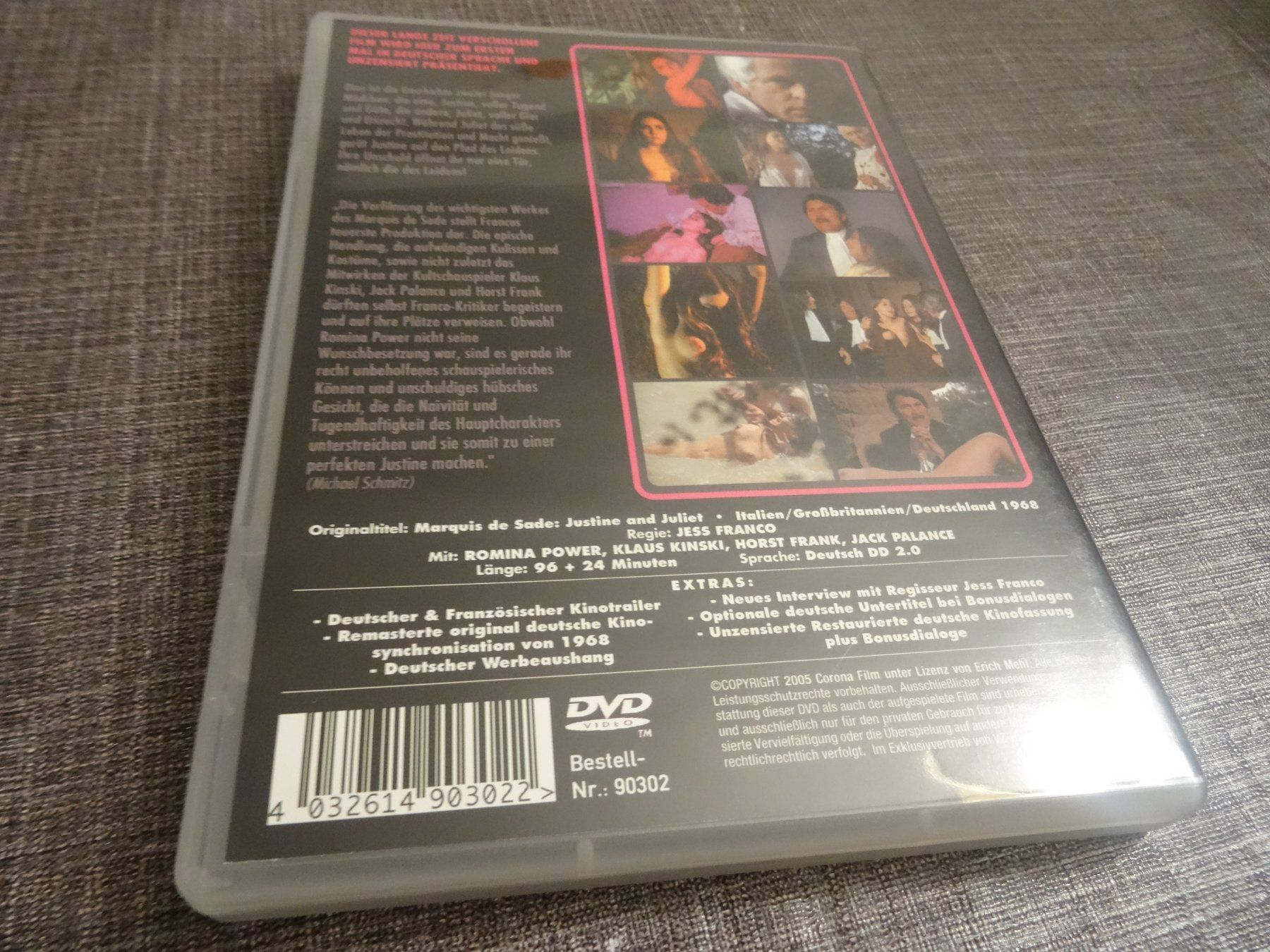 Tutti i DVDs: DVD Marquis de Sade: Justine – Usato da Olten venduto da Disc-Verkauf 2