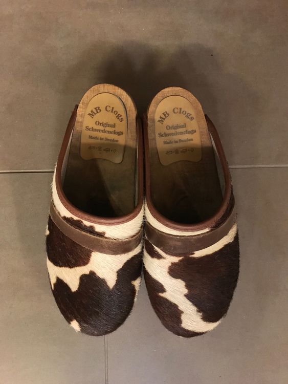 MB Clogs Original Schwedenclogs - Holzclogs Kinder Schwarz/Weiß