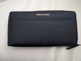 Schwarzes Damen Portemonnaie - Ellen Amber - Gross